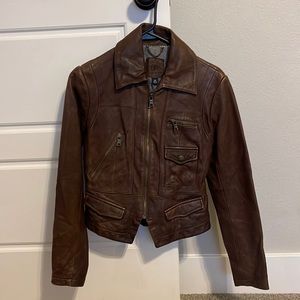 Banana Republic genuine leather jacket. Womens xsmall.